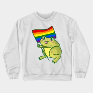 frogs for queer rights :) Crewneck Sweatshirt